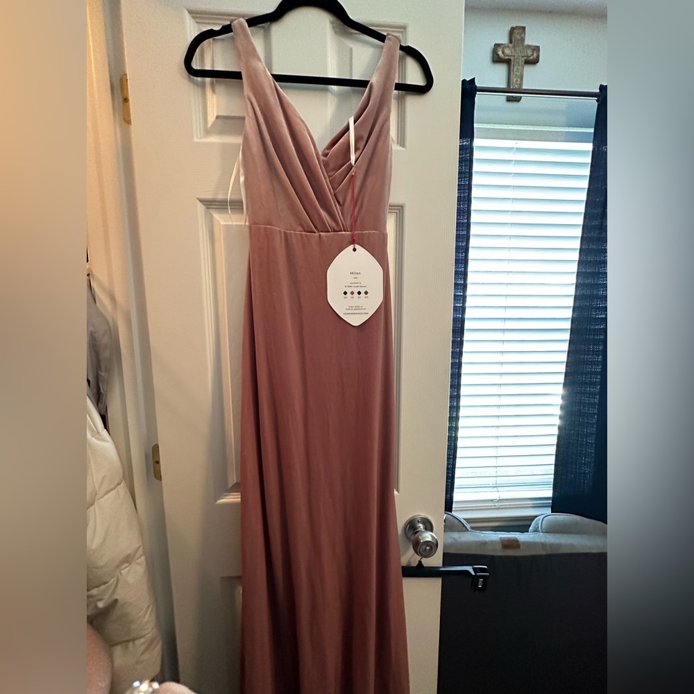 Vowd velvet bridesmaid dress NWT